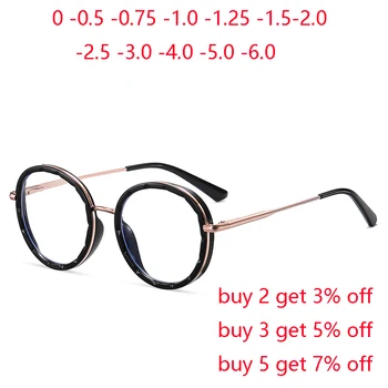 0 -0,25 -0,5 iki -6,0 Apvalūs trumparegystės akiniai su receptu 1,56 Asferinė anti mėlyna šviesa Studentų kompiuteriniai optiniai akiniai