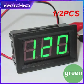 1 / 2PCS skaitmeninis voltmetras DC nuo 4.5V iki 30V skaitmeninis voltmetro įtampos skydelio matuoklis raudona / mėlyna / žalia 6V 12V elektriniam motociklui