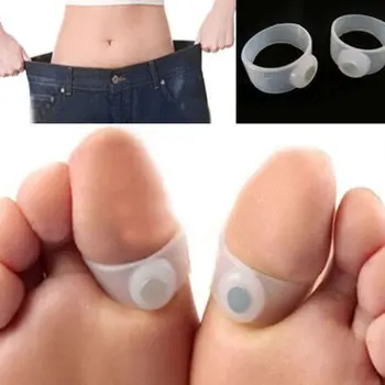 1 Pora lieknėjimo silikoninis pėdų masažas magnetinis pirštų žiedas riebalų svorio metimas sveikata išlaikyti lieknėjimą Pėdų masažuoklis Žiedas Sveikatos priežiūra