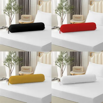 106cm Patogus ilgas pagalvės atramos pagalvės užvalkalas (NĖRA vidinio užpildymo) Kūno pagalvės užvalkalas Miego miegas Apvalus jogos drobės pagalvės užvalkalas