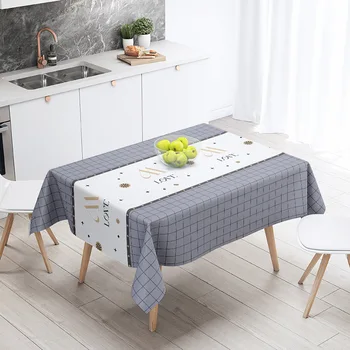 1380123 Vėjo stalo audinys namų arbatos stalo audinys medvilninis linas stačiakampis paprastas stalo audinys stalo kilimėlis