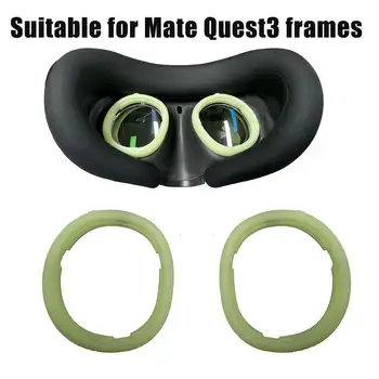 1PC Meta Quest 3 receptiniams lęšiams Anti Blue Trumparegystės objektyvas Greitai išardomas silikoninis rėmelio stiklas Quest3 VR priedams