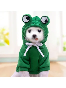 1vnt Mielas vaisių dizaino šuns / katės džemperis su gobtuvu - žieminiai šilti drabužiai naminiams gyvūnėliams šunims / katėms