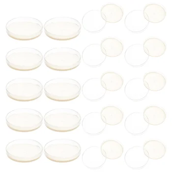 20 vnt Gatavo produkto maistinių medžiagų agaro plokštelė Petri lėkštelės laikymo lėkštės moksliniam eksperimentui