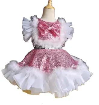 2023 Šiuolaikiniai vaikų šokių kostiumai vaikams Blizgučiai Šokių suknelė mergaitėms Salsa šokio suknelė mergaitėms Šokių apranga Vakarėlių suknelės