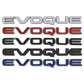 3d Metalinis logotipas Evoque emblemos raidės Automobilio bagažinės ženklelis Range Rover Sport L551 L538 F5 Evoque lipdukas 2013 2014 2016 Priedai