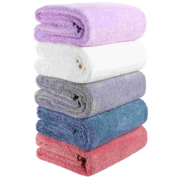 5vnt Vonios rankšluosčiai SPA įvyniojimai Vandens sugerties rankšluosčiai Vienspalviai mikropluošto rankšluosčiai