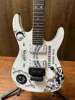 Aukščiausios kokybės ESP Custom Shop KH-2 Ouija Kirk Hammett Cynthia White elektrinė gitara