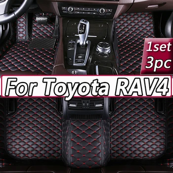 Automobiliniai grindų kilimėliai Toyota RAV4 Vanguard XA30 2006~2012 kilimas Auto patvarūs kilimėliai Prabangus odinis kilimėlis Anti Dirt Pad Automobilių aksesuarai