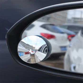 Automobilio šoninis aklosios zonos mažas apvalus veidrodėlis Peugeot RCZ 206 207 208 301 307 308 406 407 408 508 2008 3008 4008 5008 6008