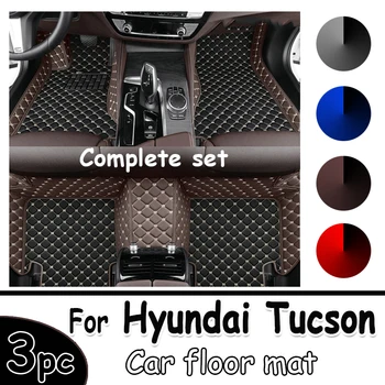 Automobilių grindų kilimėliai Hyundai Tucson 2018 2017 2016 2015 Automobilių interjero aksesuarai Kilimai Stilius Individualūs vandeniui atsparių dalių dangteliai
