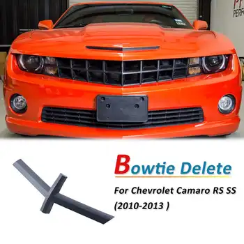 Black Bowtie Delete Grill Cross Cover Decoration Emblem For Chevrolet Camaro RS SS 5th Gen 2010 2011 2012 2013