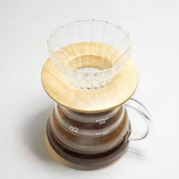 Buko žiedo laikiklis V60 filtrui Puodelis Medinis kavos filtras Puodelio laikiklis Stovas Apvalus žiedinis filtras Lentyna visų dydžių puodeliams