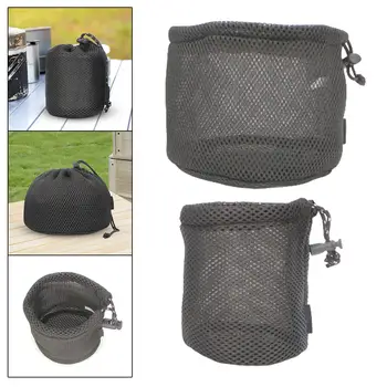 Camping Tinklo krepšys Kempingo indai Lengvai nešiojami virtuvės reikmenys Lengvai naudojami tinkliniai sutraukiami krepšiai keliaujantiems kempingo žygiams