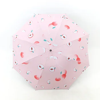 Creative Umbrella Black Coating Sun Rain UV Skėtis Vėjui atsparus Parasolis Paraguas Skėtis Sombrillas Kawaii Kiniški skėčiai