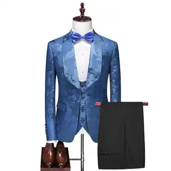Custom Made Groom Wedding Dress Blazer Pants Business High-end Classic Dress Kelnės 21296998
