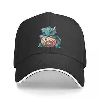 Cute Angry Dice Dragon DND Žaidimas Cycling Cap Sun Visor Hip Hop Caps Cowboy Hat Peaked Hats