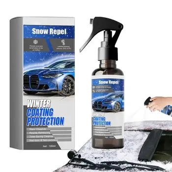 Deicer Spray 100ml Fast Ice & Snow Melting Spray Glass Cleaner Spray Streak Free Snow Removal for Car Priekiniai stiklai