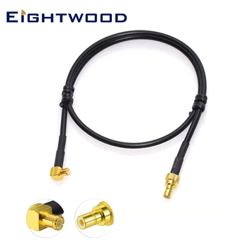 Eightwood automatinės radijo antenos adapterio kabelis MCX Male to SMB Male RG174 Coax 40cm plėtinys aiškumo dėlei CDAB7-AUTO Revo automobilyje DAB
