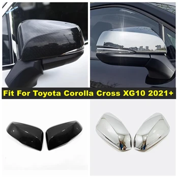 Galinio vaizdo veidrodžio apvalkalas Galinio vaizdo veidrodžio dangtelio apdaila Toyota Corolla Cross XG10 2021 2022 2023 Anglies pluoštas / blizgūs priedai