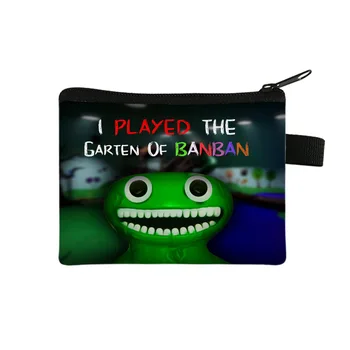 Garten of Banban Banban Garden Game Coin Wallet Portable Children's Card Bag Key Bag Unisex Student Bag Zipper Bag 3D spausdinimas