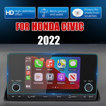 Grūdinto stiklo ekrano apsauga, skirta Honda Civic 2022 m. automobilio GPS navigacijos filmo LCD ekranas Apsauga nuo įbrėžimų plėvelė