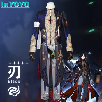 InYOYO Blade Cosplay kostiumas Honkai: Star Rail Star Core Hunter senovinis žaidimo kostiumas Gražus uniforma Helovino vakarėlio apranga Vyrai