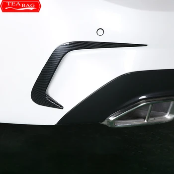 Išorinis automobilio stilius Galinio buferio dangčio dekoratyvinis lipdukas BMW 3 serijos G20 2020 2021 2PCS ABS modifikacijos priedai