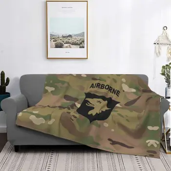 JAV armijos kamufliažinė antklodė Flaneliniai rudens ereliai Camo kvėpuojanti super minkšta mėtoma antklodė patalynės metimams