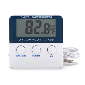 K5DC mini akvariumo termometras Tikslus LCD ekranas Skaitmeninis žuvų termometras