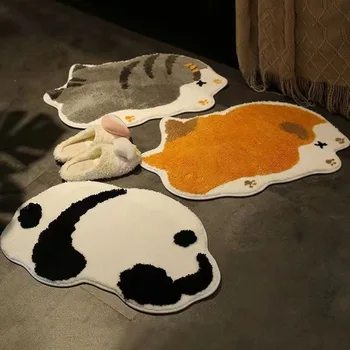 Kawaii animaciniai kilimėliai miegamajam ir vonios kambariui Vandens sugėrimo pėdų pagalvėlė vaikams Mielas dekoras