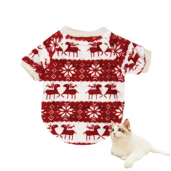 Kačių kalėdinis trikotažas Katės Kalėdiniai megztiniai Šilti džemperiai Naminių gyvūnėlių kostiumų aksesuarai Kalėdų vakarėliui Tema Vakarėlis Foto rekvizitas