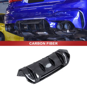 M-P stiliaus tikro anglies pluošto galinis difuzorius skirtas BMW 5 serijos F90 M5 2018-2019