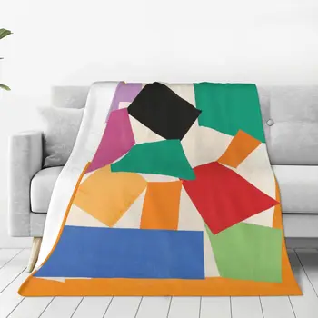 Matisse lovatiesė Svetainė Lova Pūkuotas minkštas Kids Kūdikio antklodė kūrybingas spalvų menas minimalistinis minkštas pūkuotas Šiltas storas