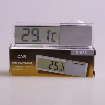 Miniatiūrinis LCD skaitmeninis ekranas Temperatūros matavimo diapazonas -20 -110 Automobilių termometras be akumuliatoriaus