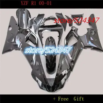 Motociklų aptakų komplektas 2000 m. YZFR1 00-01 YZF R1 YZF-R1 YZR1000 00 01 Priskiriami dekoratyviniai liejiniai Yamaha apdailai ABS