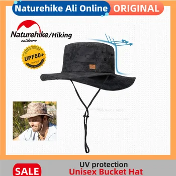 Naturehike Sulankstoma kaušo kepurė Lauko saulės UV apsaugos kepurės Kvėpuojančios žygiai Žygiai Žvejyba Kempingas Laipiojimas Bioninė džiunglių skrybėlė