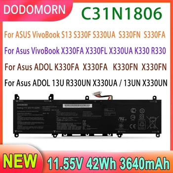 Nauja C31N1806 nešiojamojo kompiuterio baterija ASUS VivoBook S13 S330F S330UA S330FN S330FA X330FA X330FL X330UA K330 R330,ADOL K330FA X330FA