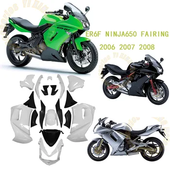 NAUJAS ABS motociklų komplektas tinka Kawasaki Ninja650 ER-6F Ninja 650 2006 2007 2008 Kėbulas pilnas apdaila