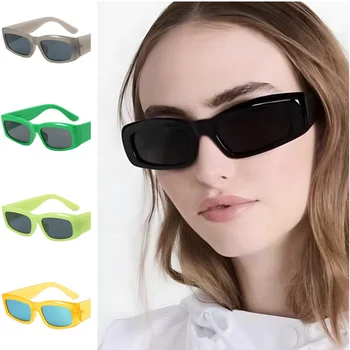 NAUJI akiniai nuo saulės Unisex Sun Glasse Mažo rėmelio akiniai Anti-UV akiniai Simplity Akiniai Retro akiniai Dekoratyviniai