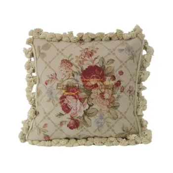 Needlepoint floss pagalvė tautinės rankomis austos pagalvės Renesanso neoklasicizmas