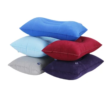 Nešiojama ultralengvojo kempingo miego pagalvėlė Pripučiamos PVC nailono oro pagalvės Kelionės pėsčiomis Paplūdimio automobilis Lėktuvas Galva Poilsio stovyklos įranga