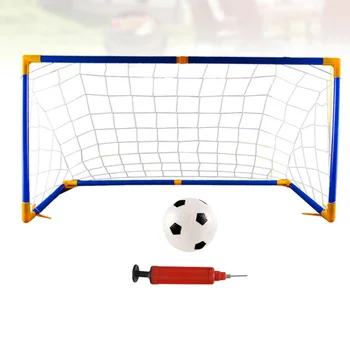 Nešiojami futbolo vartų tinklai Post set Portable Fold- futbolo vartų rinkinys su kamuoliukų siurbliu vidaus sporto treniruotėms