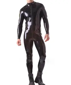 Odai draugiškas karštas išpardavimas Latekso pilnas dangtelis Juodas smėlinukas Aptemptas lenktyninis kostiumas Dydis Maskaradas XS-XXL