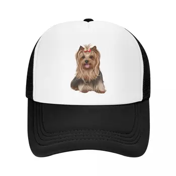 Personalizuotas Jorkšyro terjeras Yorkie šuo Beisbolo kepuraitė apsauga nuo saulės Vyrai Moterų reguliuojama sunkvežimio kepurė Pavasario kepurės
