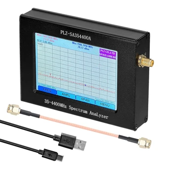 PLZ-SA35-4400-A1 Spektro tinklo analizatorius Signalo šaltinio sekimas-šaltinis 35-4400Mhz Amplitudės dažnio LCD