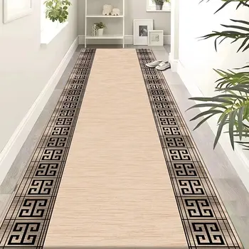 Prabangus ilgo koridoriaus kilimas Namų dekoras Laiptų kilimas Slydimo koridoriaus praėjimas Bėgikas Minkštas kilimėlis Plaunamas modernus salės laiptų kilimėlis
