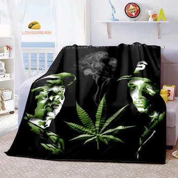 Reperis Hiphop Dr. Dre Flanelė Minkšta šilta antklodė Retro antklodė Lova Miegamasis Svetainė Sofa Kelionės Piknikas Antklodė Gimtadienio dovana