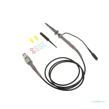 skaitmeninis osciloskopas BNC zondo bandymo laidai 1X 10X P6100 100MHz vyriškas kištukas į dvigubo spaustuko bandymo linijos kabelį