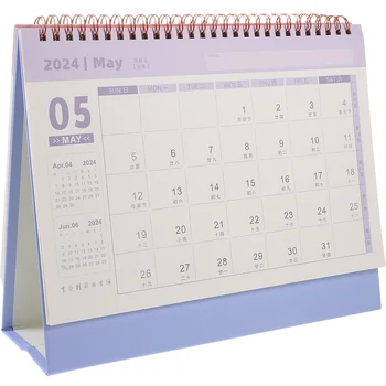 Stalo kalendorius Biuro namų dekoracijos Naujieji metai Stovintis atverčiamas darbalaukio kalendorius Nešiojamas dienos planavimo mėnesio kalendorius